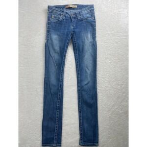 Big Star Legendary Jeans Women's Skinny Low Rise Denim Medium Wash Size 25R‎